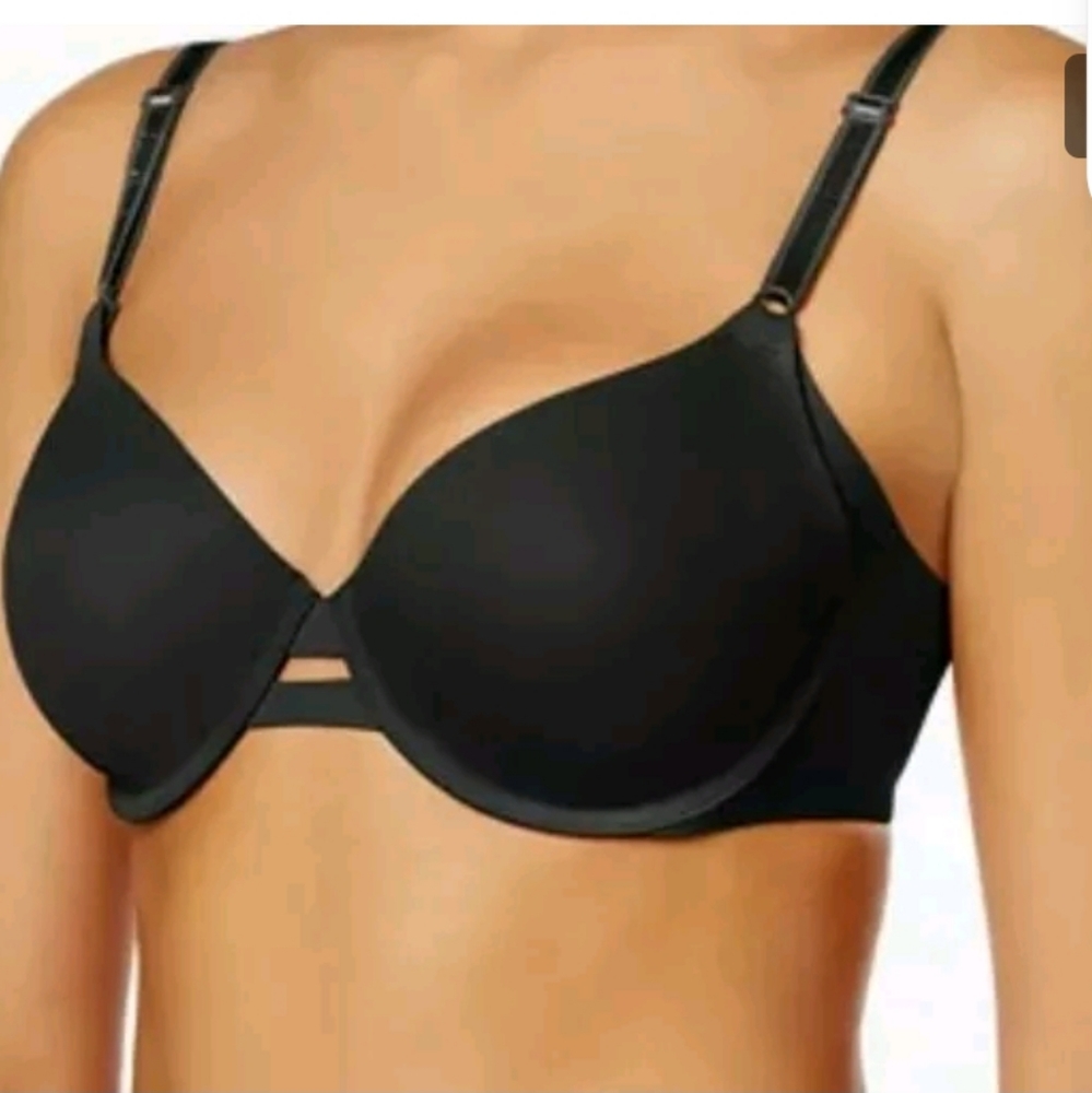 NWT Warner's BLACK Underwire Contour Bra US 38DD